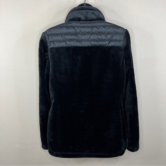 Small 32 Degrees Black Jacket Faux Fur Puffer Jacket Long Sleeve Down Feather - Picture 6 of 10